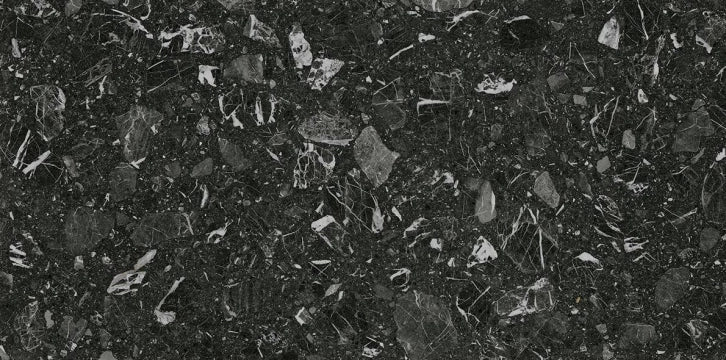 Vives Ceramica, Luna - Negro, Mate, 60x120cm, 11.00mm, Rett.
