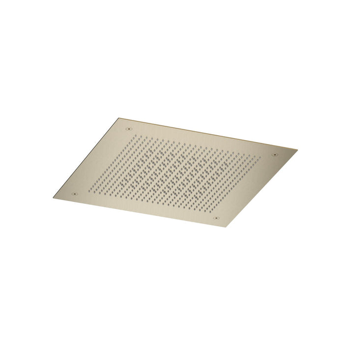 Hotbath Ace AC148 inbouw hoofddouche velvet 38x38cm 2 functies - Geborsteld Messing PVD