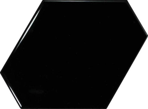 Equipe Ceramicas, Scale - 23833---Black,-Lucido,-10.8x12.4cm,-9.00mm,-Rett.