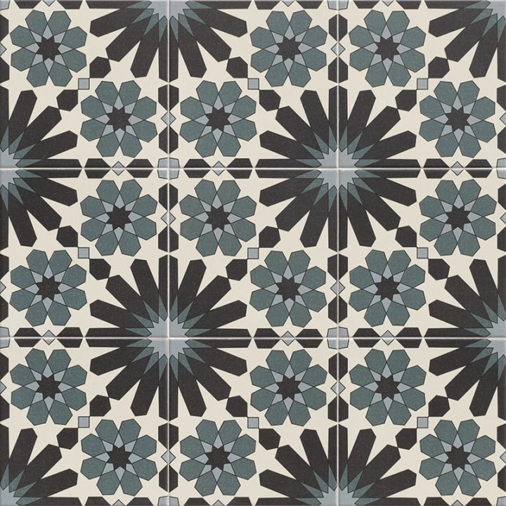 Mainzu, Zellige - Tanger, Mate, 20x20cm, 9.00mm