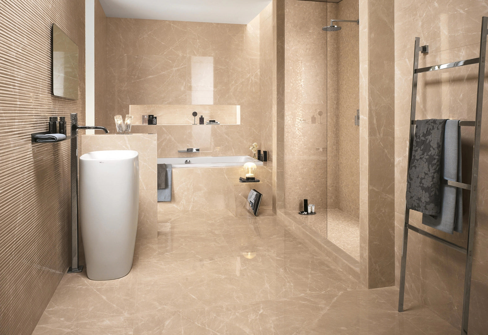 Fap Ceramiche, Roma Diamond - fPXE - Nero Reale, Brillante, 80x80cm, 9.00mm, Rett.