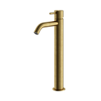 Hotbath Archie AR003H wastafelkraan hoog RVS 316 - Geborsteld Messing PVD