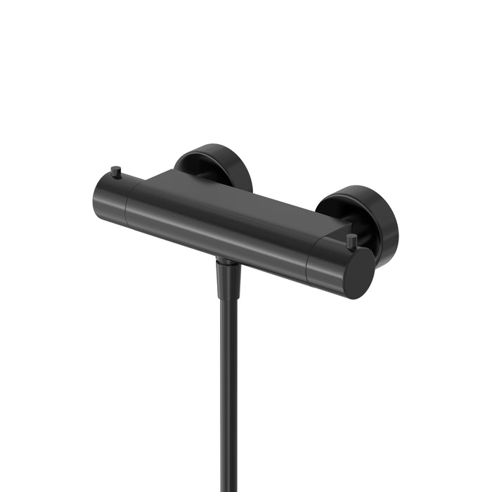 Hotbath Cobber B008 douchethermostaat - Geborsteld Zwart PVD