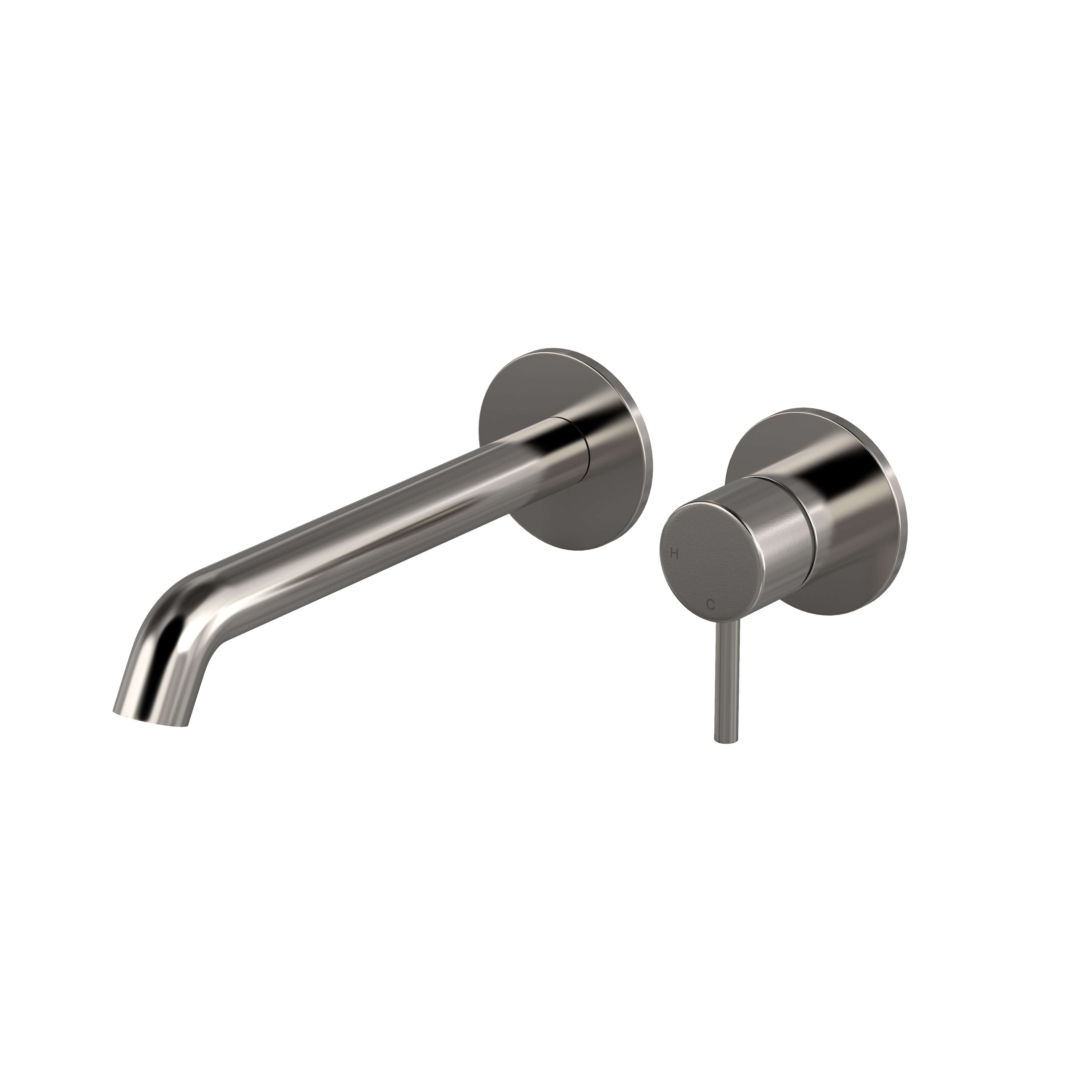Hotbath Buddy B105EXT22 afbouwdeel inbouw wastafelkraan - 22cm - Geborsteld Nikkel