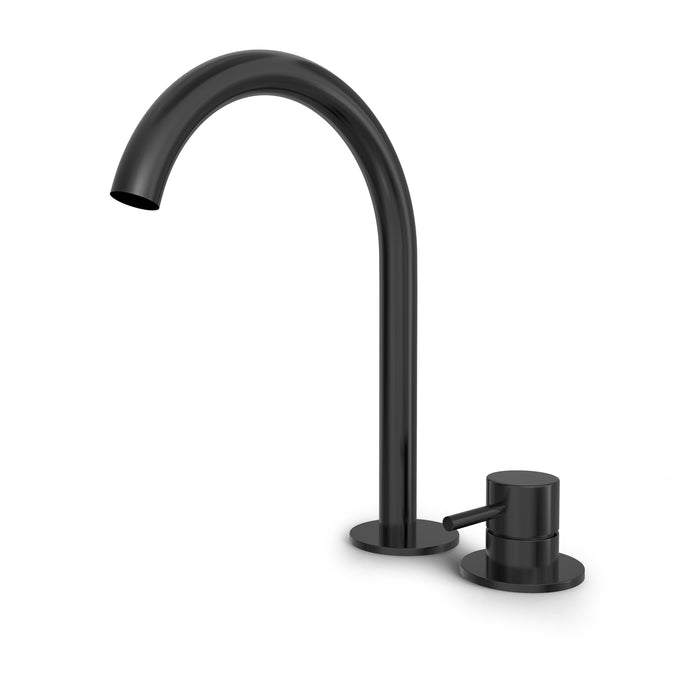 Hotbath Buddy B123 wastafelkraan 2-gats - Geborsteld Zwart PVD