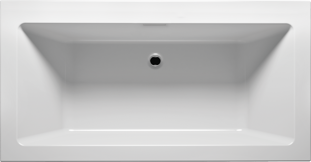 Riho Rethink Cubic Wall Acryl Bad 180X80cm - Hoogglans Wit