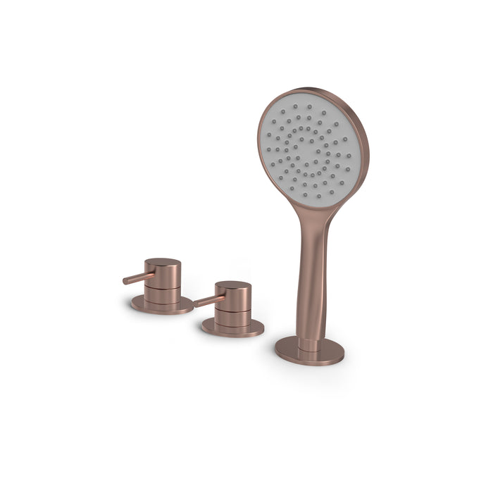 Hotbath Buddy B175 badrandcombinatie 2-weg omstel - handdouche - Geborsteld Koper PVD