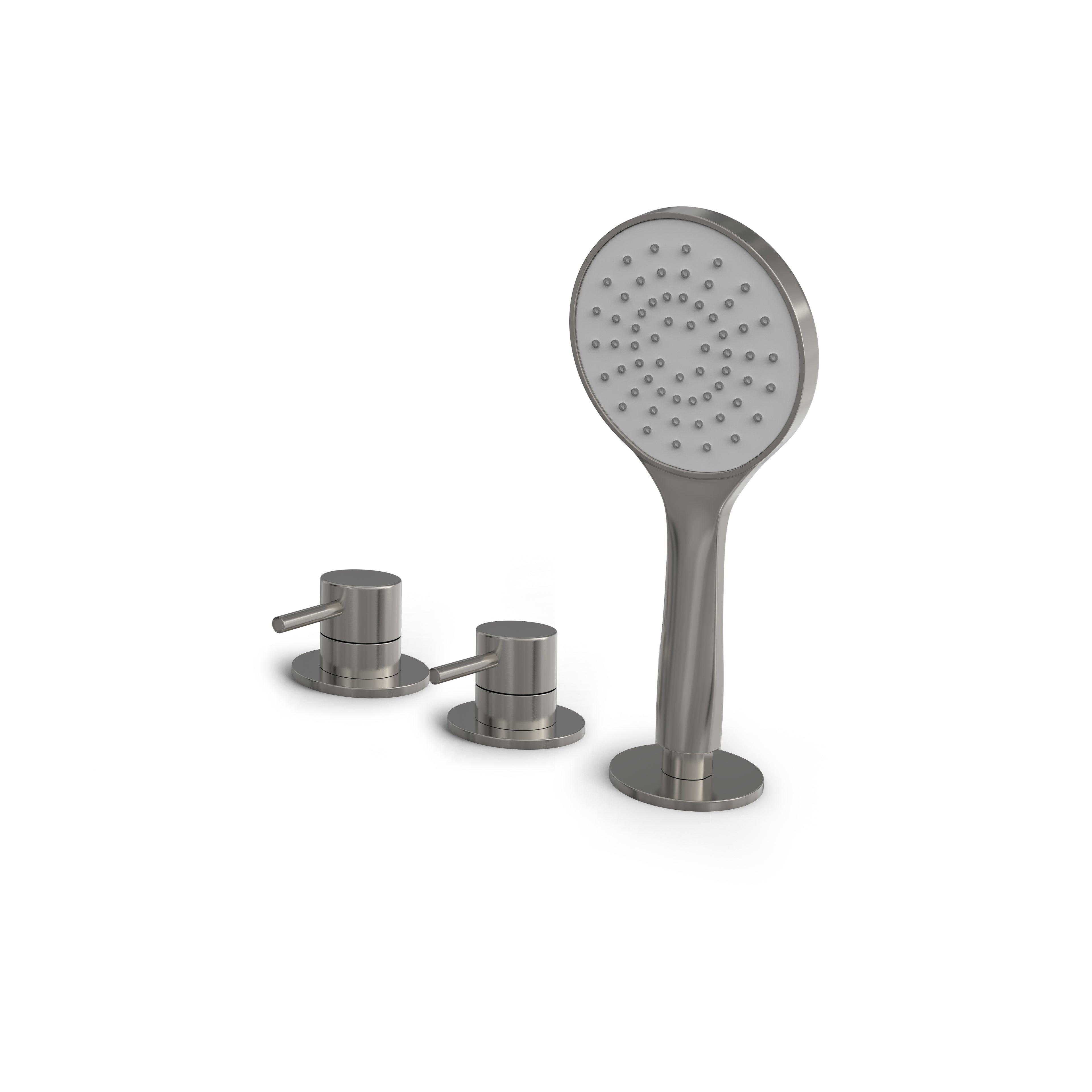 Hotbath Buddy B175 badrandcombinatie 2-weg omstel - handdouche - Geborsteld Nikkel