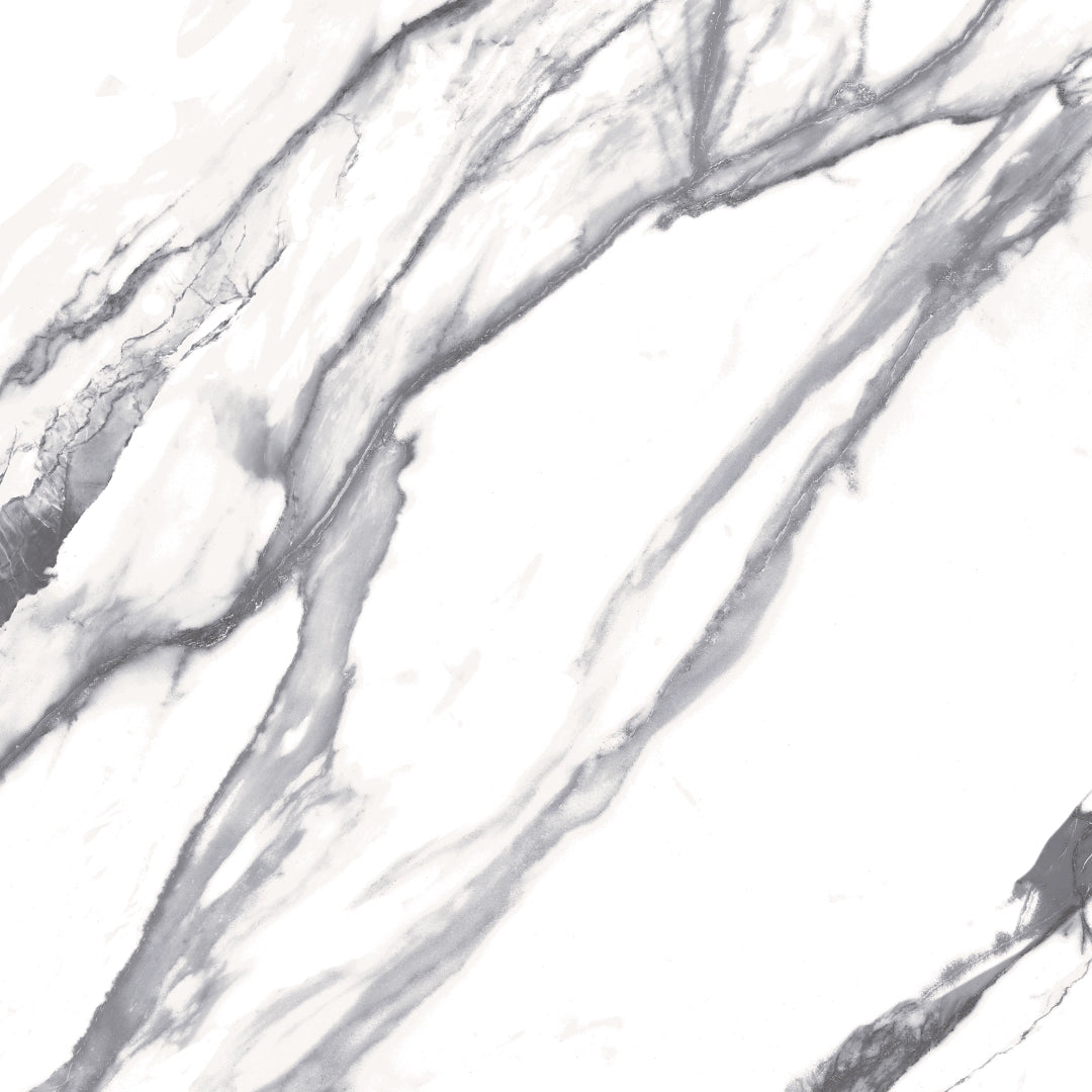 Geotiles, Ohio - Black, Glossy Glazed, 60.8x60.8cm, 10.00mm