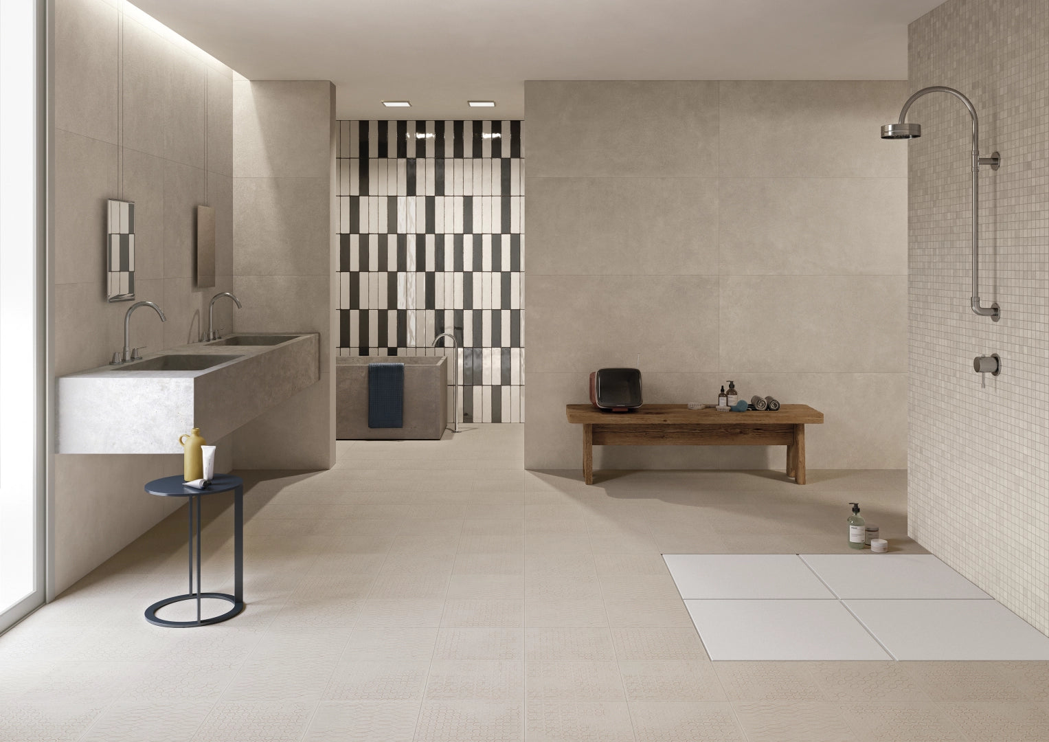 Provenza Ceramiche, Karman - ED8Y - Cemento Sabbia, Naturale, 90x90cm, 9.50mm, Rett.