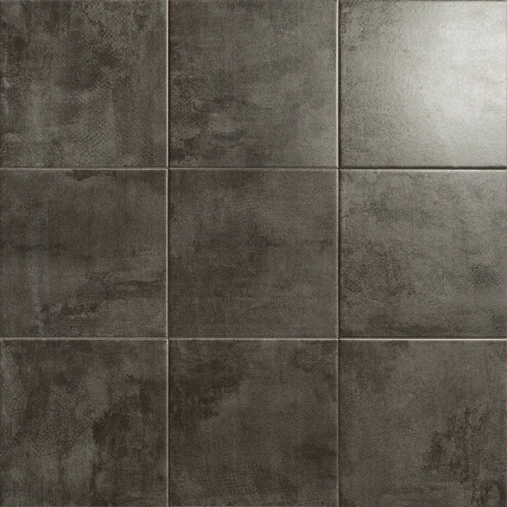 Mainzu, Metal Tiles - Silver, Satinado, 20x20cm, 10.00mm, Rett.