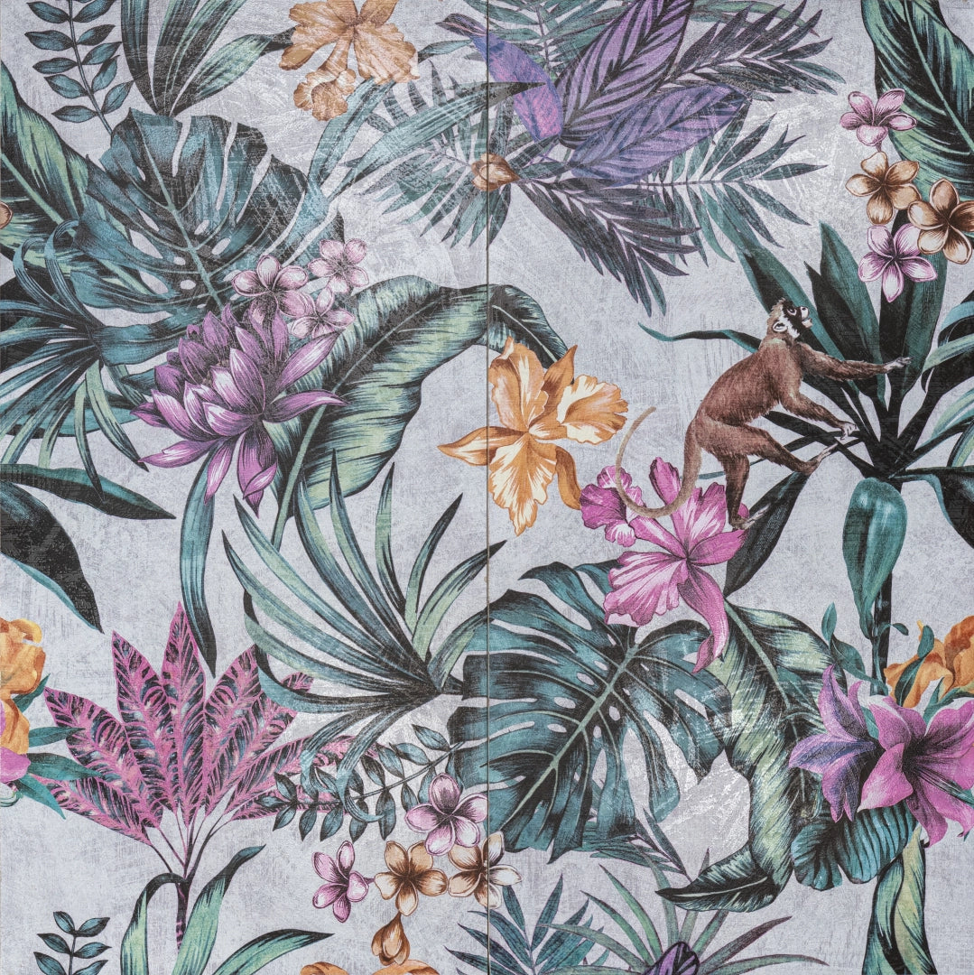 Serenissima Ceramiche, Showall - 1070303 - Wall15 Monkey, Naturale, 120x120cm, 9.50mm, Rett.