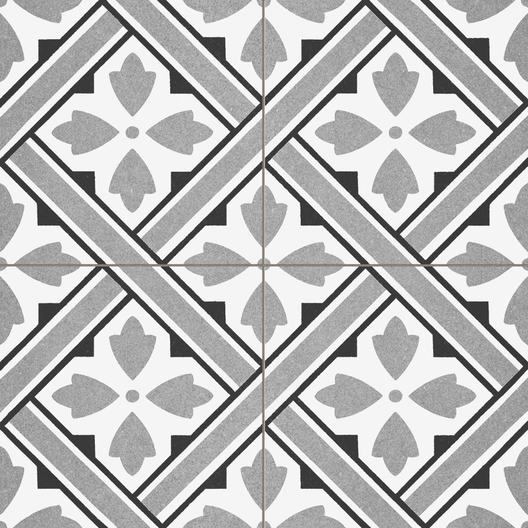 Prissmacer, Pre. Hampton/pre. Howard - Pre. Howard Grey, Matt, 45x45cm, 8.50mm, Rett.