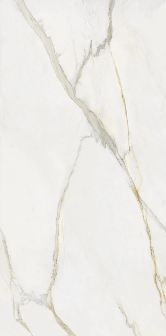 Ceramiche Keope, Elements Lux - A2N8 - Calacatta Gold, Lappato, 120x278cm, 6.00mm, Rett.