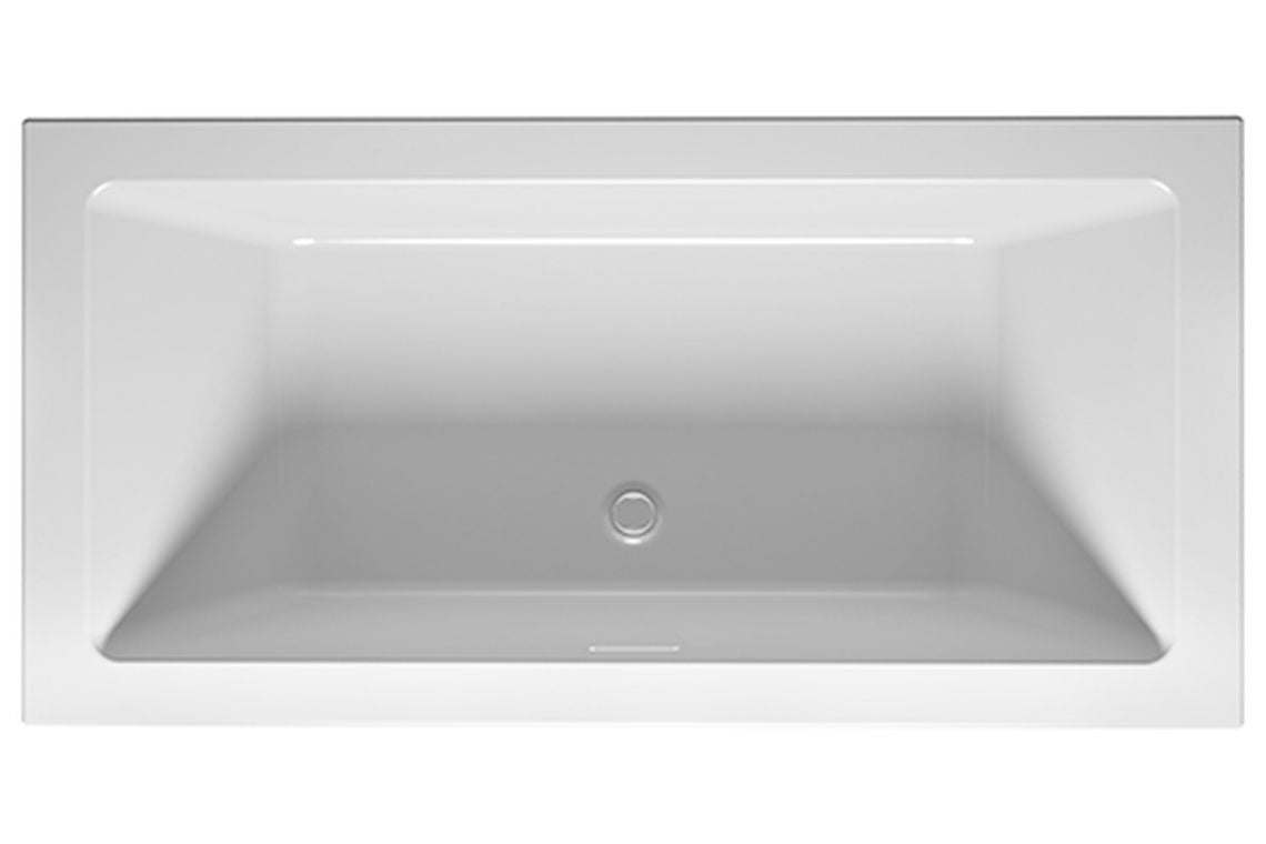 Riho Rethink Cubic inbouwbad 180x80cm acryl - wit
