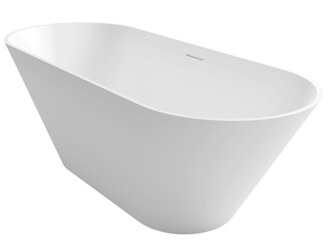 Riho Barcelona vrijstaand bad 170x70cm Solid Surface mat wit