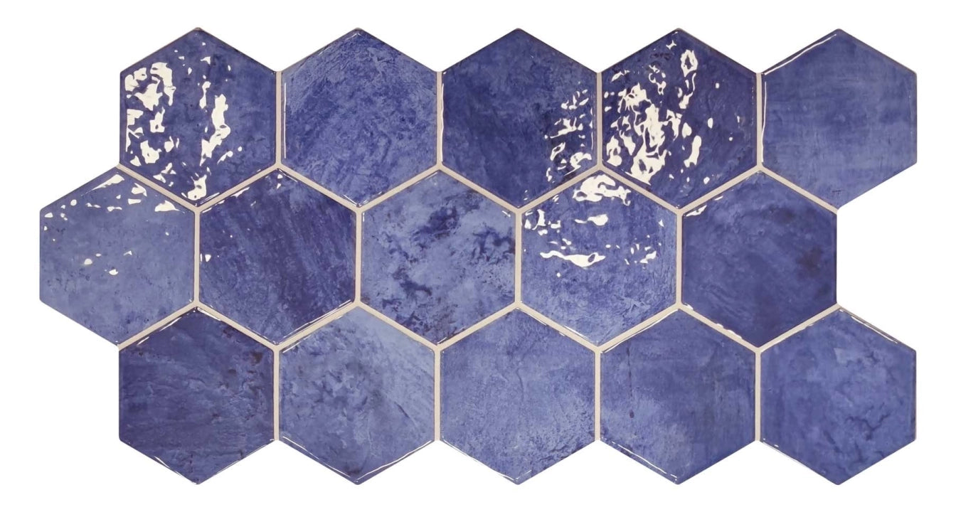 Realonda, Hex - Azure, Brillo, 26.5x51cm, 10.00mm