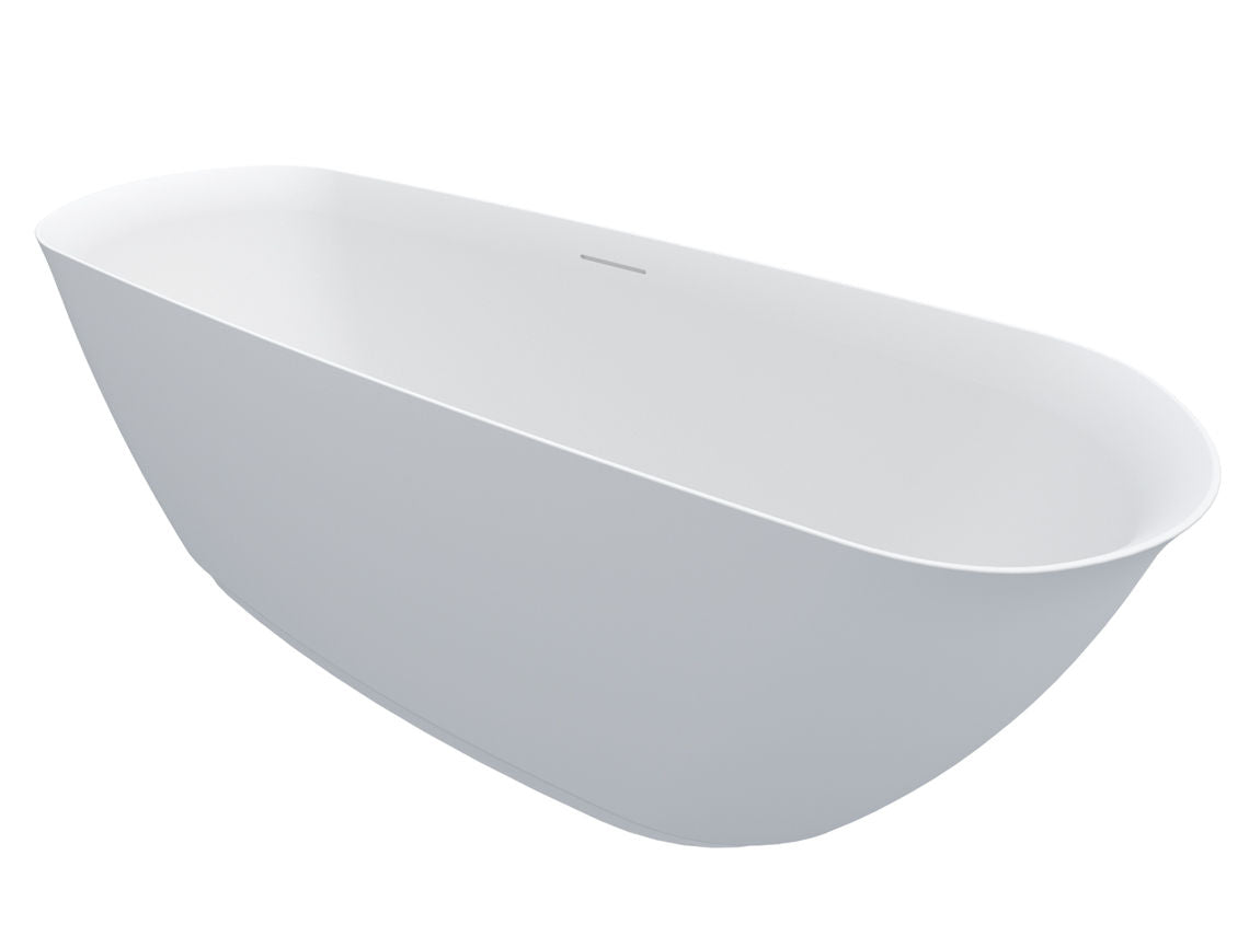Riho Bilo vrijstaand bad 165x77cm Solid Surface mat wit