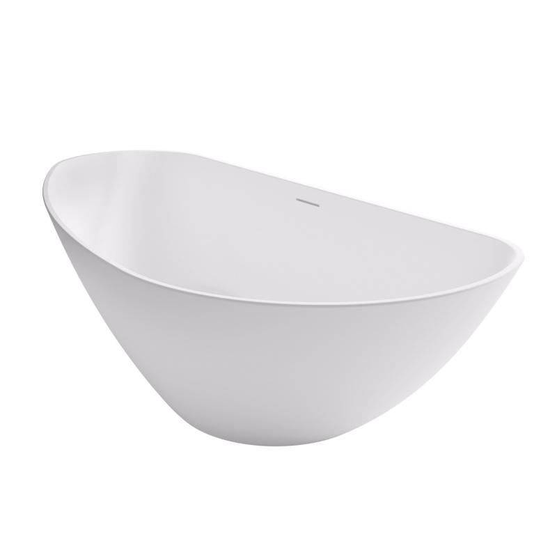 Riho Granada vrijstaand bad 170x80cm links Solid Surface mat wit