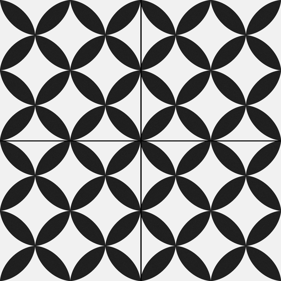 Prissmacer, Pre. Chester/pre. Circle/pre. Do - Pre. Circle Black, Matt, 45x45cm, 8.50mm, Rett.