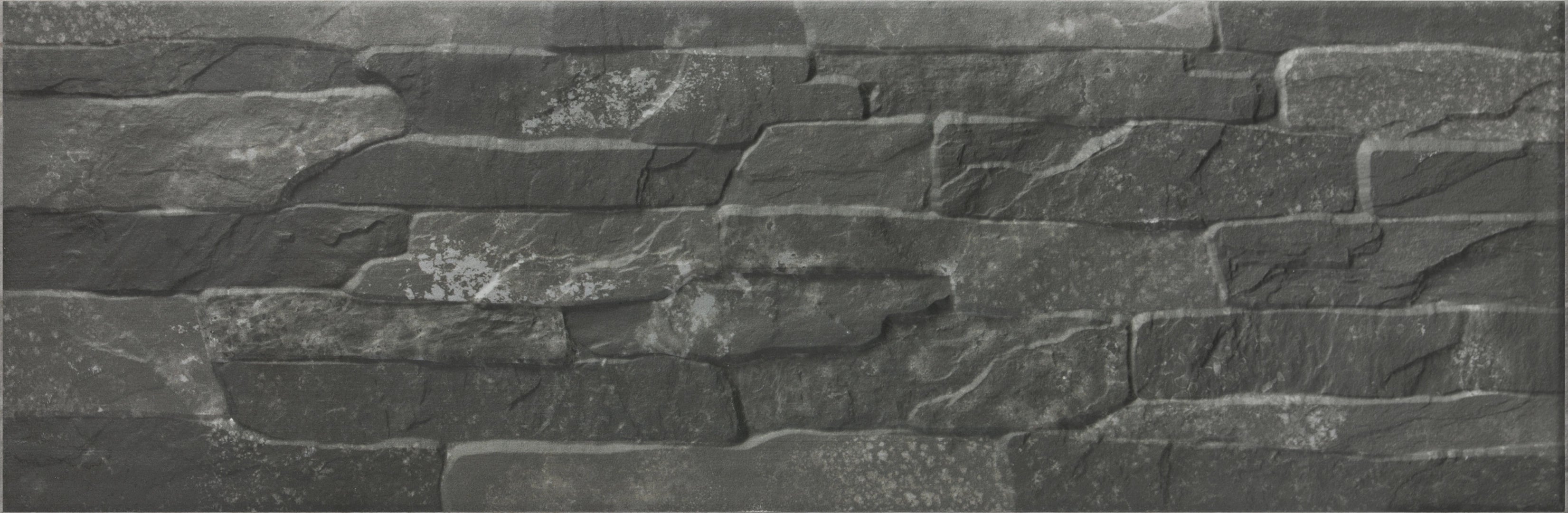 Geotiles, Kamale - Negro, Natural, 17x52cm, 8.80mm