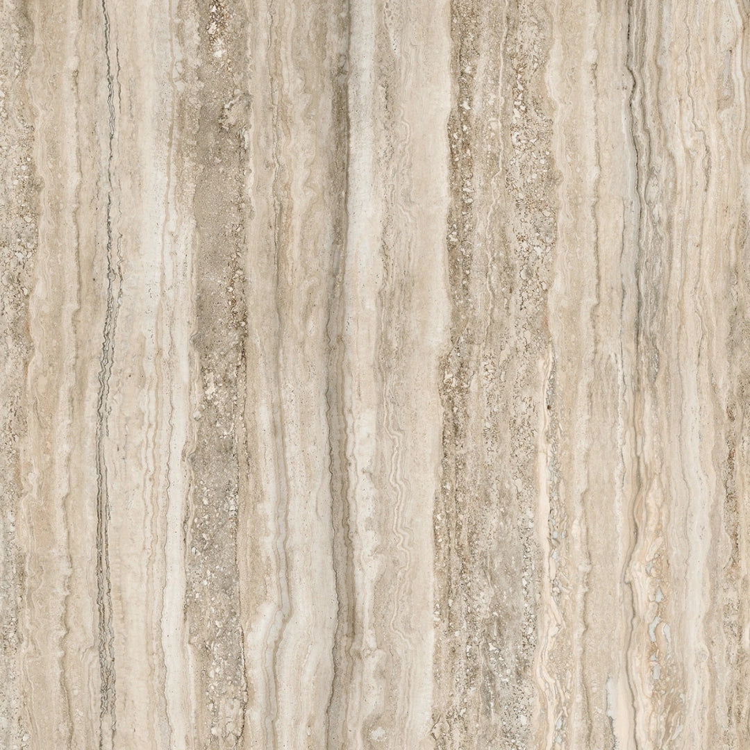 Margres, Endless - Travertino, Polished, 89x89cm, 9.50mm, Rett.