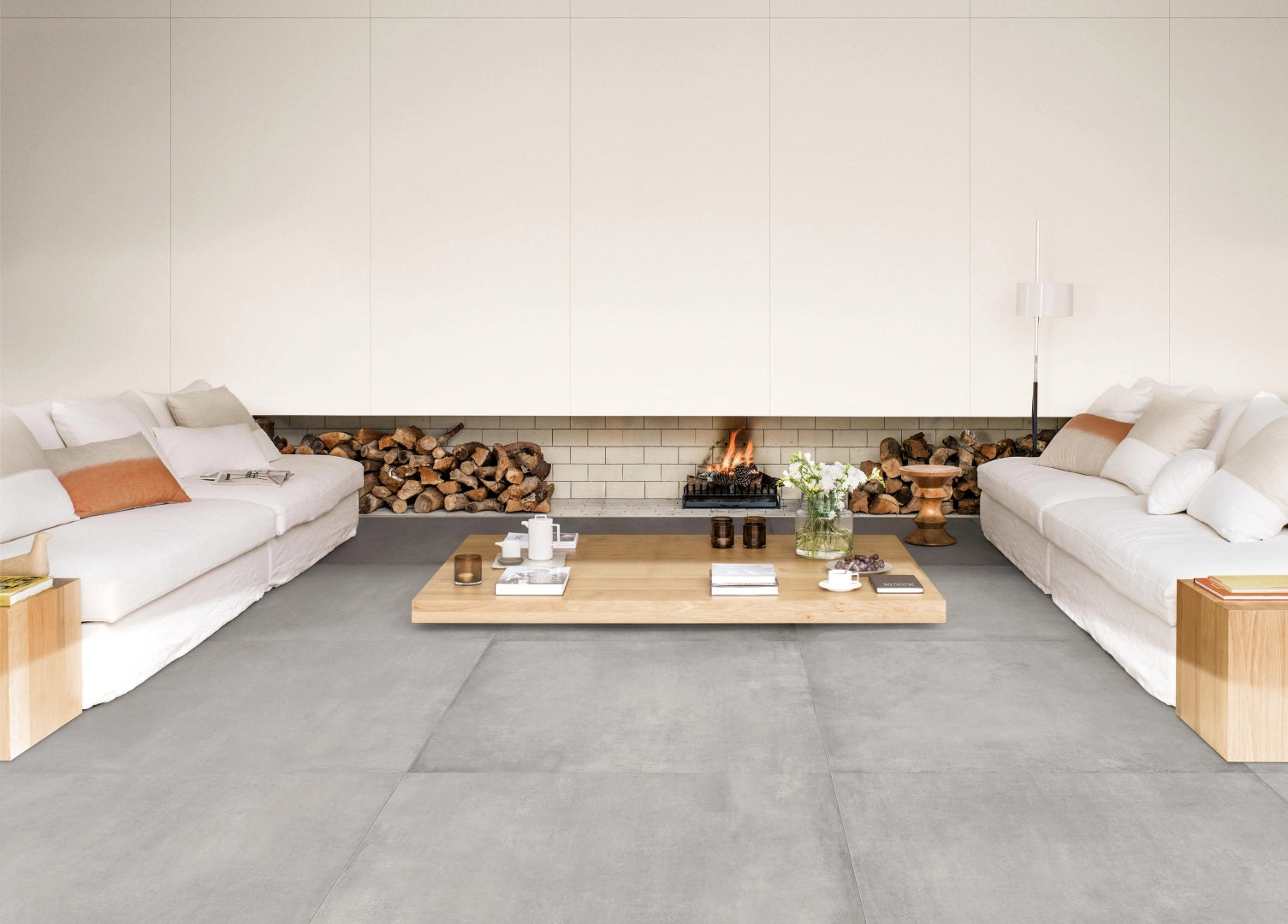 Kronos Ceramiche, Prima Materia - 8127 - Cemento, Naturale, 120x240cm, 6.00mm, Rett.