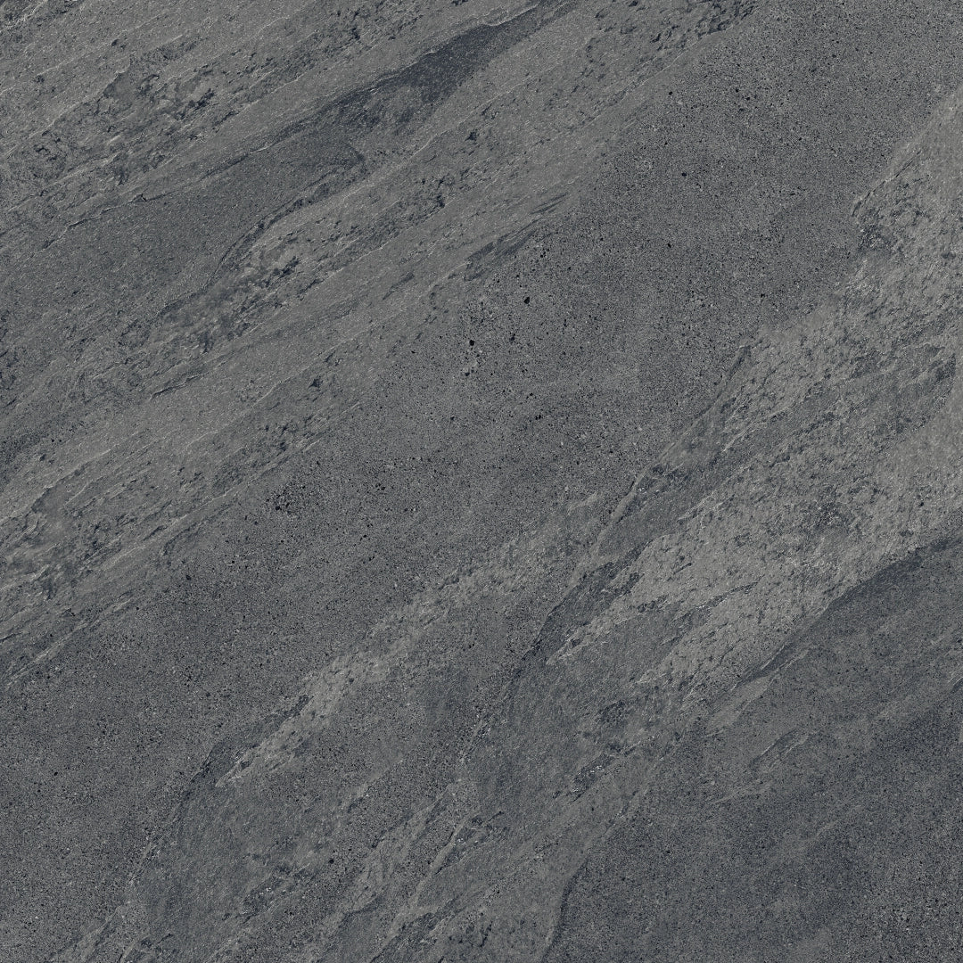 Ceramiche Keope, Ubik - FG1W - Anthracite, Strutturato R11, 60x60cm, 20.00mm, Rett.