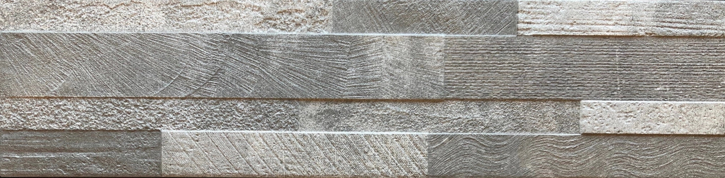 Ceramica Rondine, Volcano 3d - J88900 - Grey, Naturale, 15x61cm, 11.00mm, Rett.