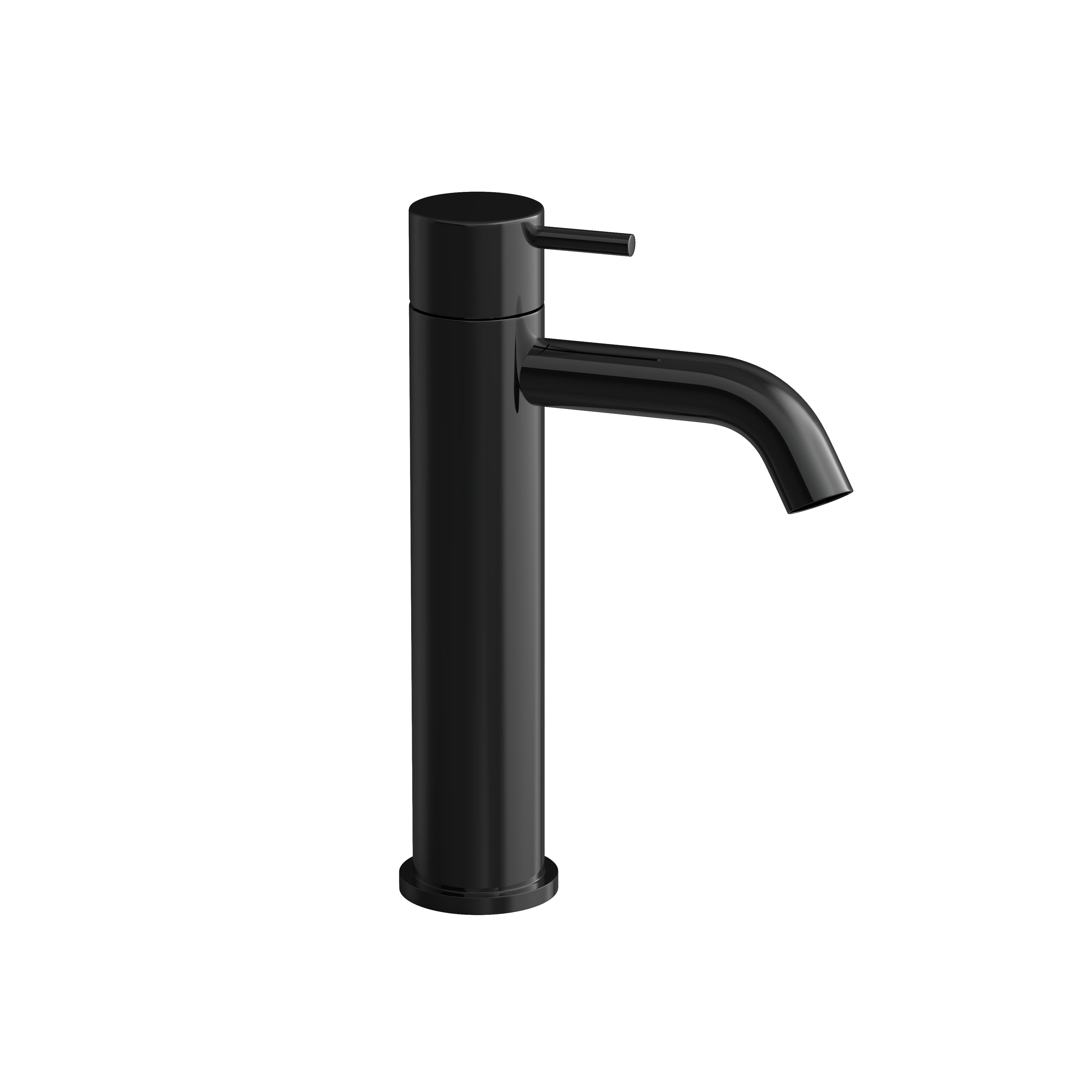 Hotbath Cobber CB003MC wastafelkraan medium - Gepolijst Zwart PVD