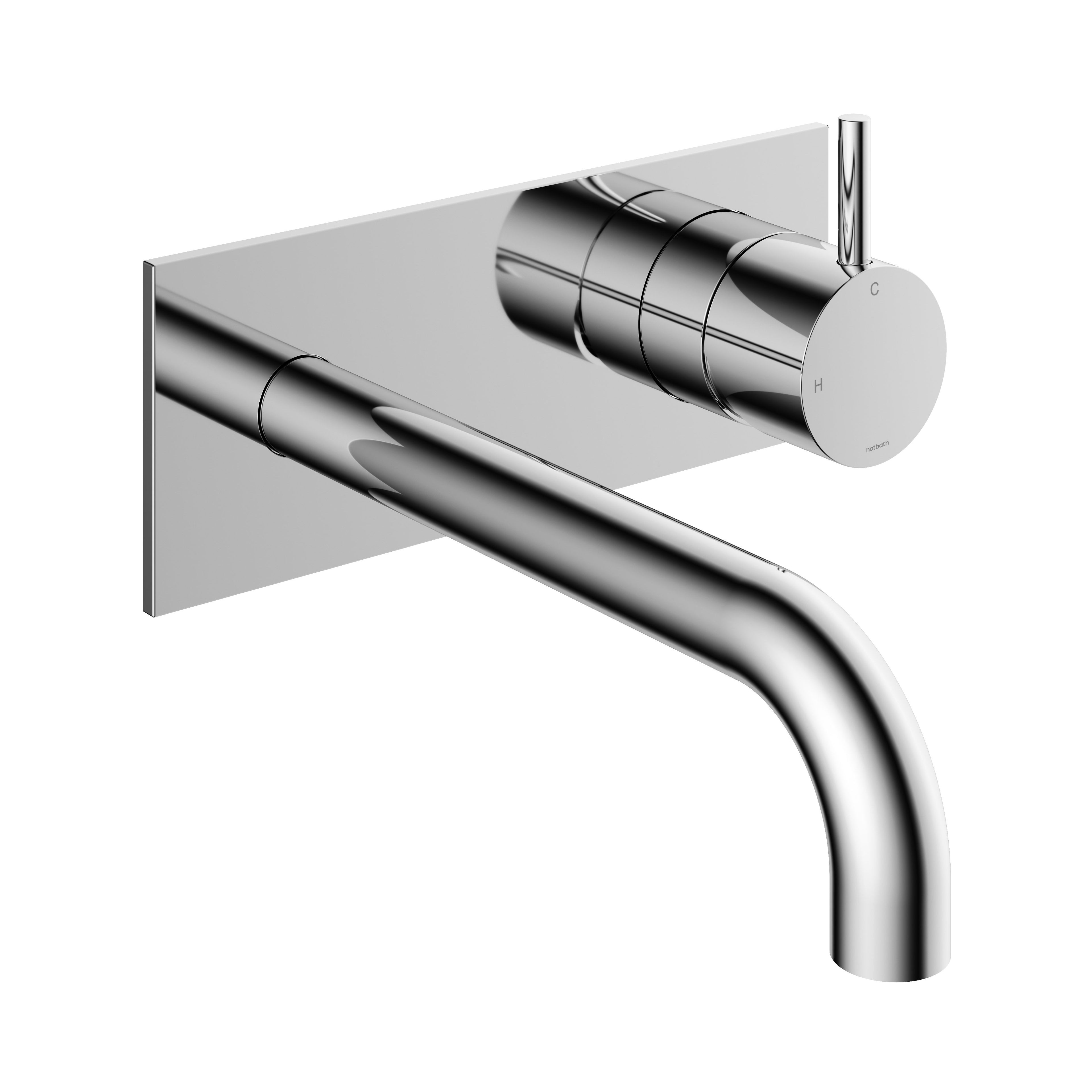 Hotbath Cobber CB106EXT18 afbouwdeel inbouw wastafelkraan - 18cm uitloop - Chroom