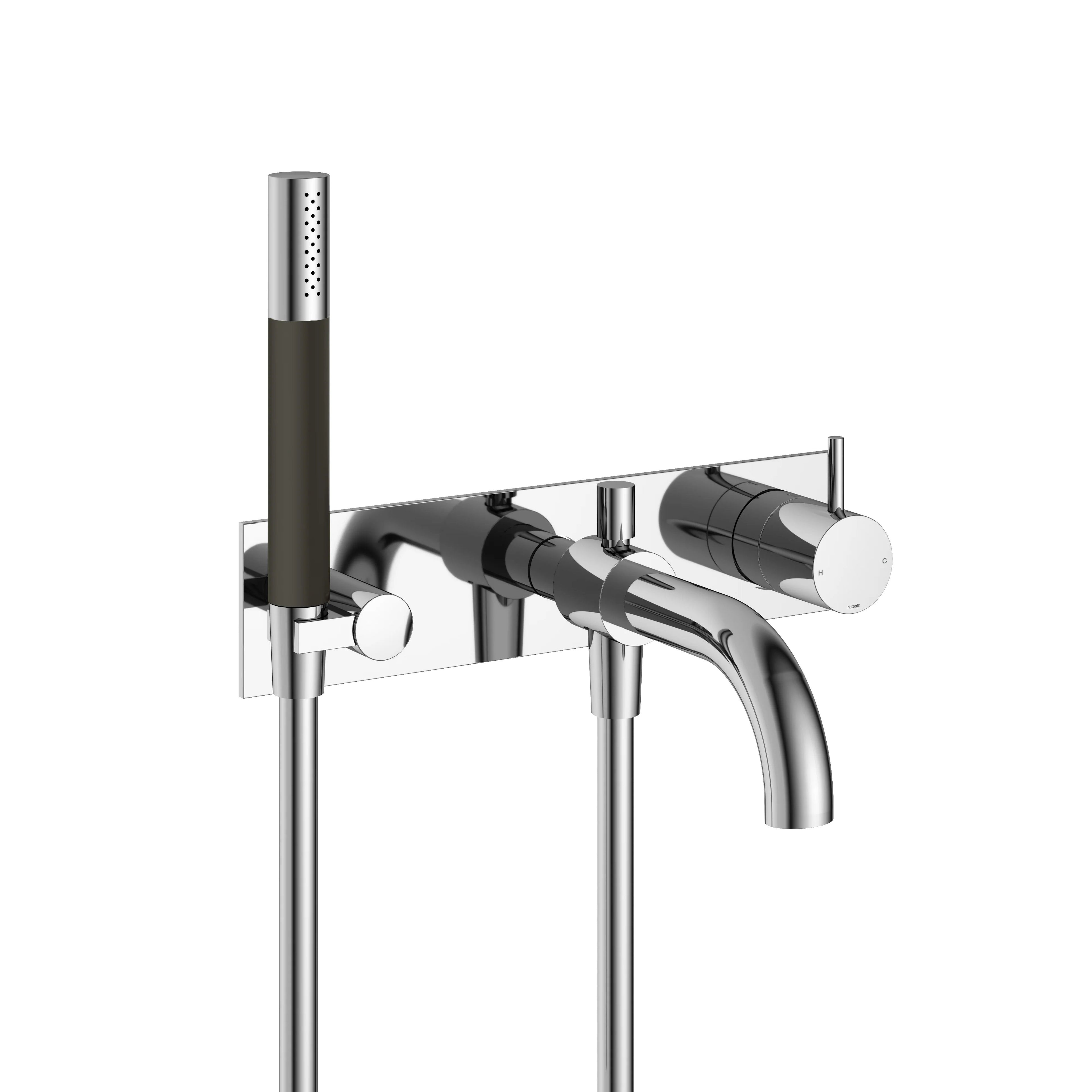 Hotbath Cobber CB126EXT afbouwdeel voor inbouw badmengkraan - Chroom