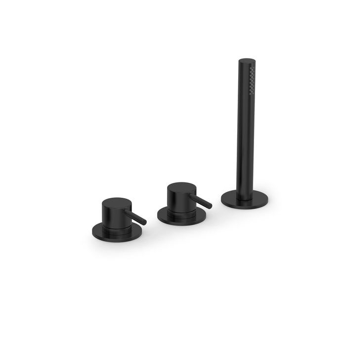 Hotbath Cobber CB075 3-gats badrandcombinatie - Geborsteld Zwart PVD