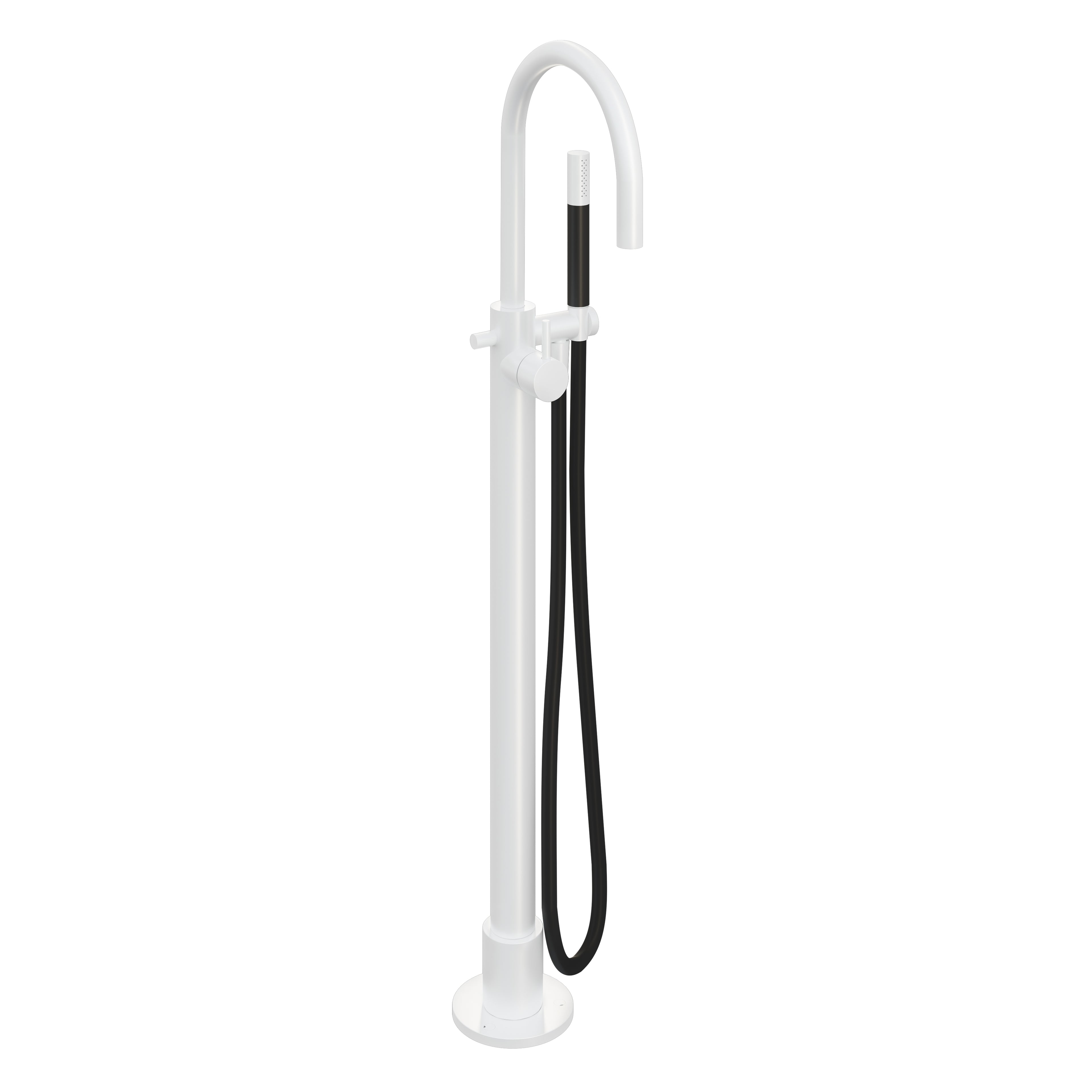 Hotbath Cobber CB187EXT afbouwdeel voor vrijstaande badmengkraan - Mat Wit