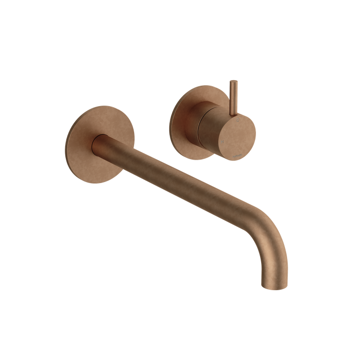 Hotbath Cobber CB105EXT25 afbouwdeel inbouw wastafelkraan - 25cm uitloop - Verouderd Messing