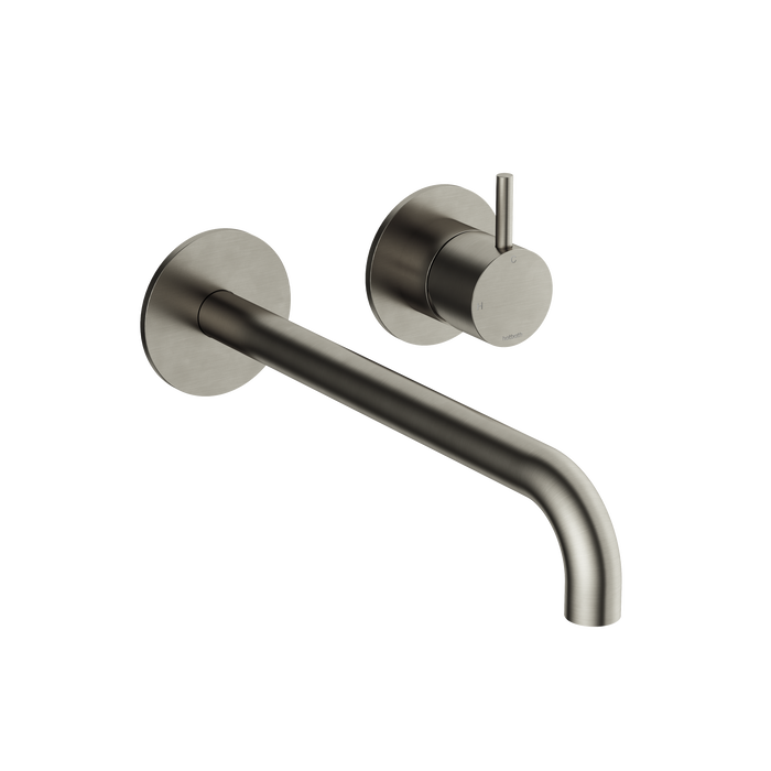 Hotbath Cobber CB105EXT25 afbouwdeel inbouw wastafelkraan - 25cm uitloop - Geborsteld Nikkel