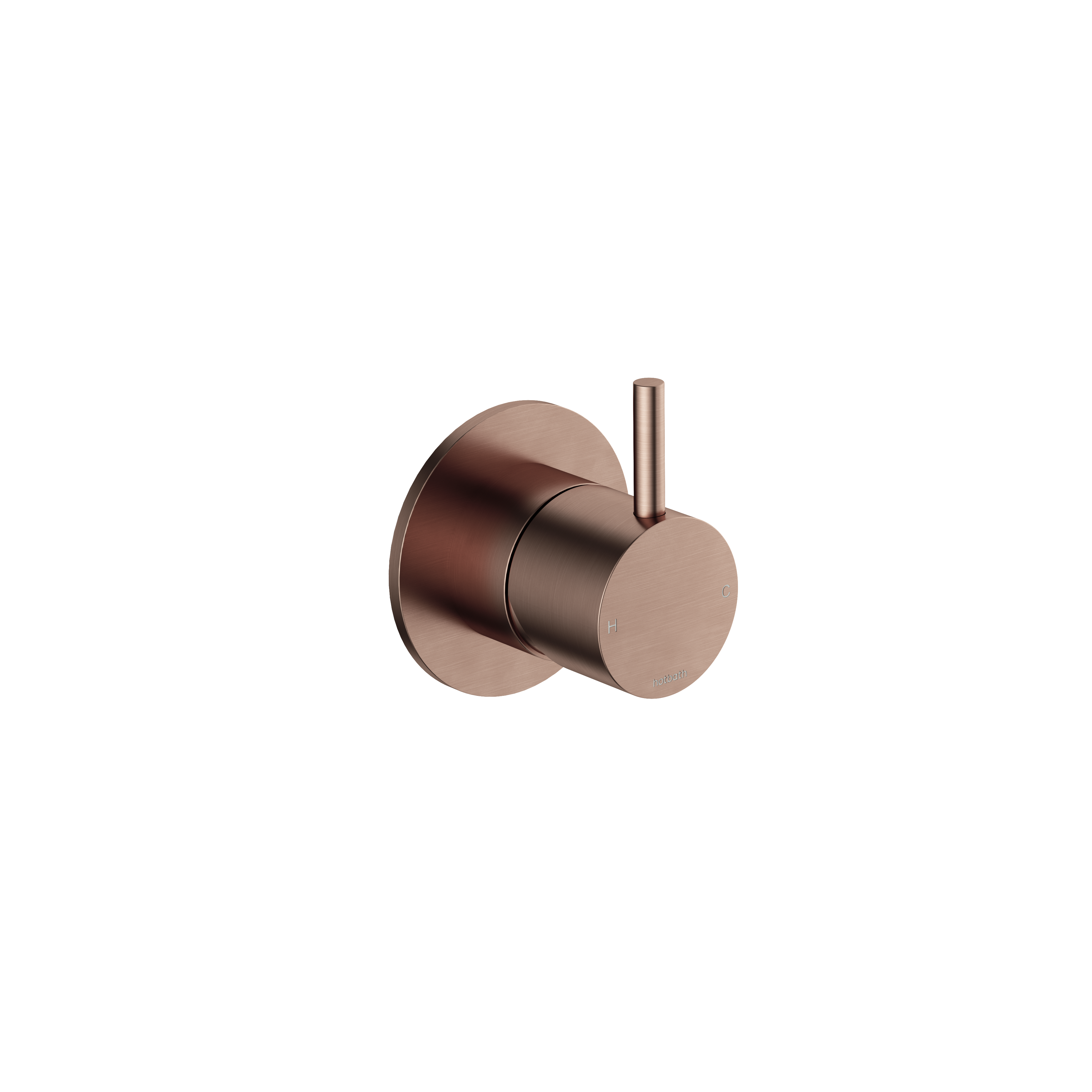 Hotbath Cobber CB131EXT afbouwdeel inbouwmengkraan - Geborsteld Koper PVD