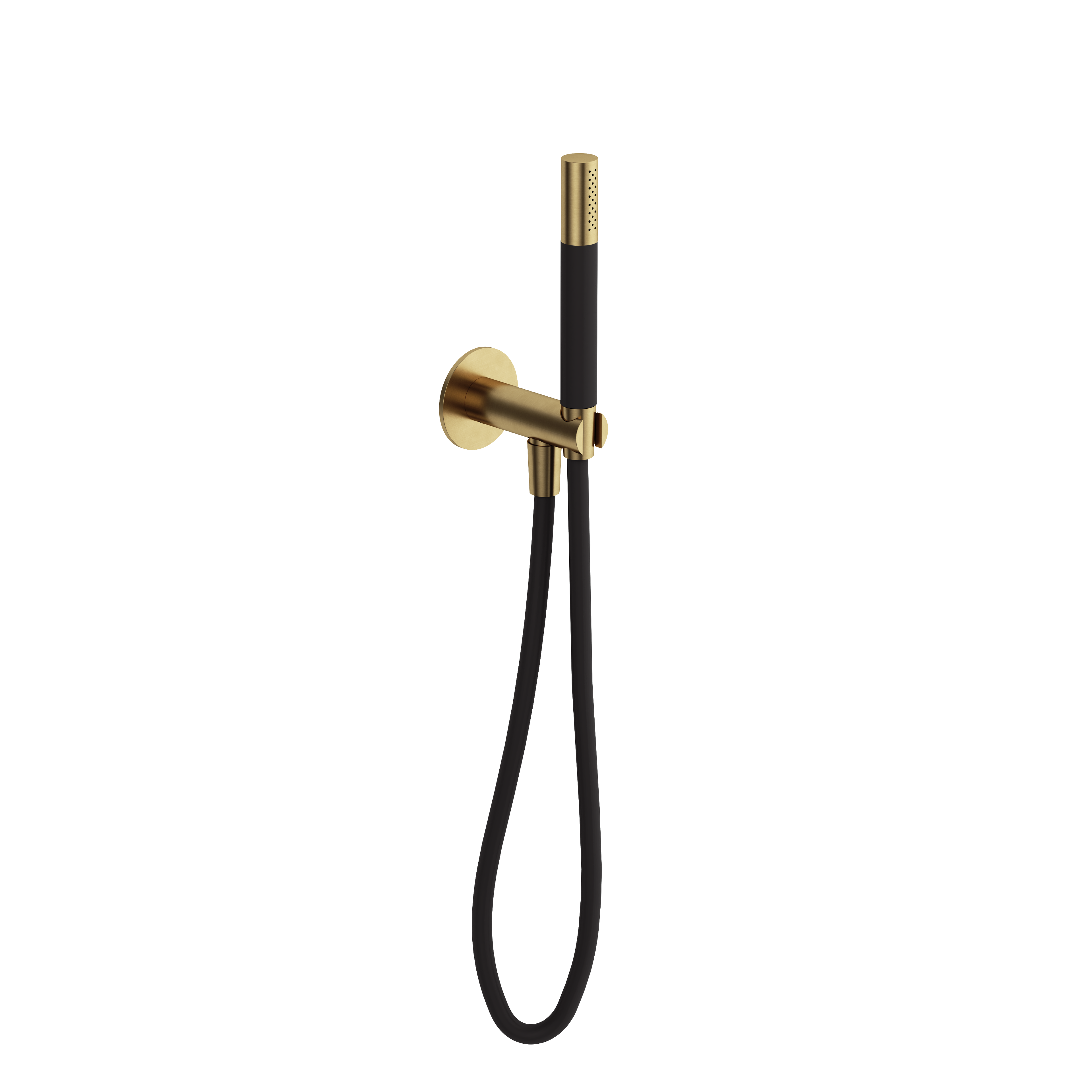 Hotbath Cobber CB7502 handdoucheset met uitlaat - Geborsteld Messing