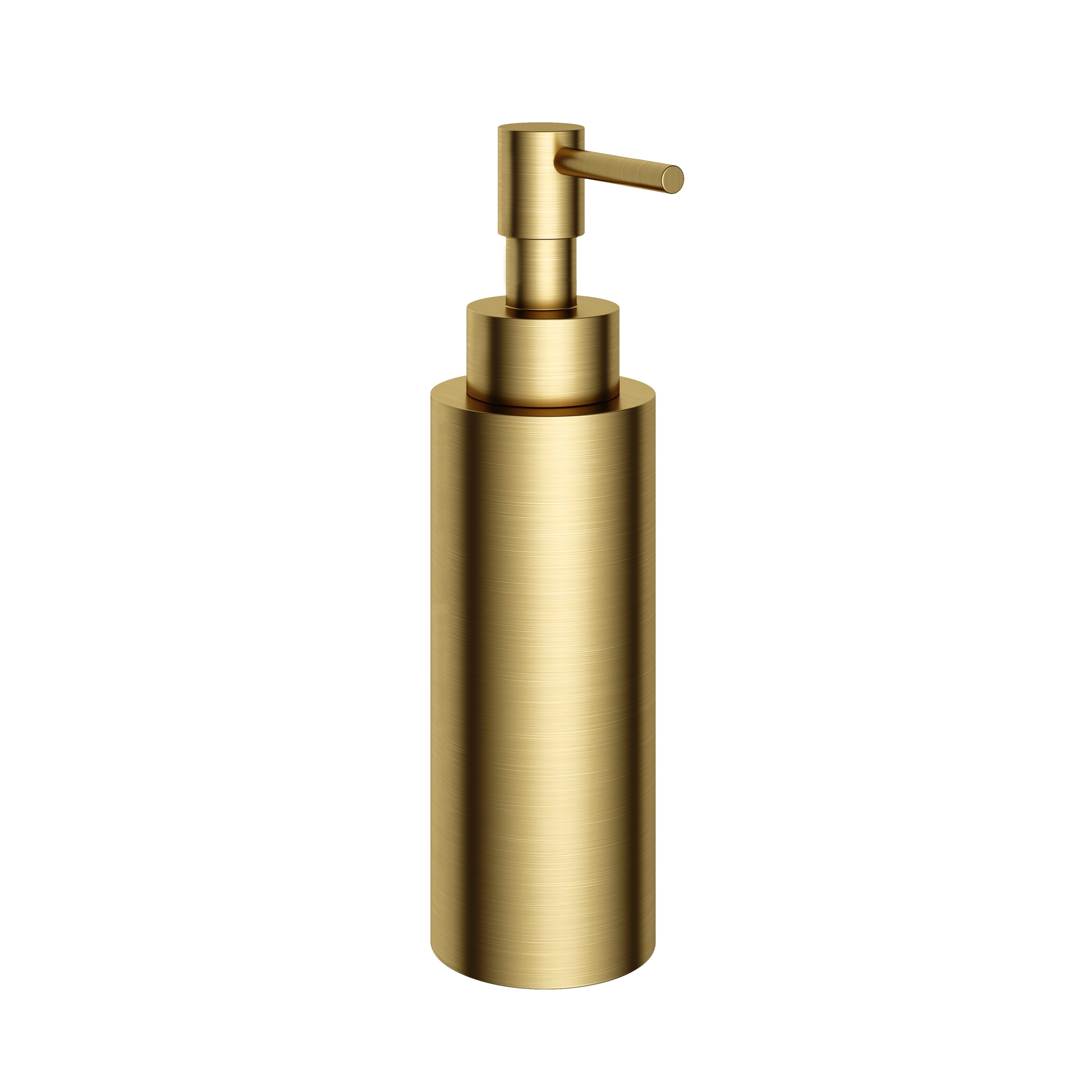 Hotbath &More BAA10 zeepdispenser vrijstaand - Geborsteld Messing PVD