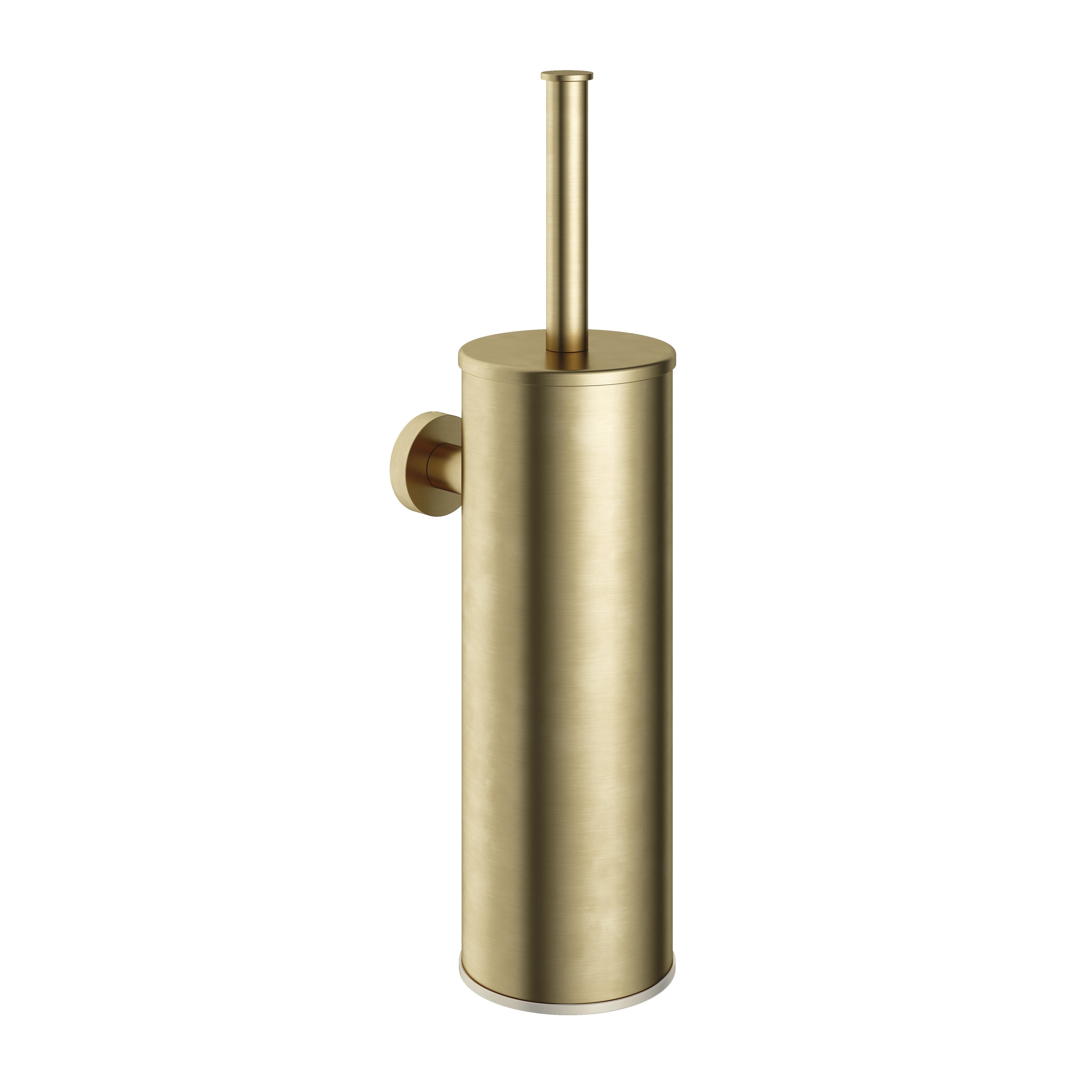 Hotbath &More BAA11 toiletborstelhouder wandmodel - Geborsteld Messing