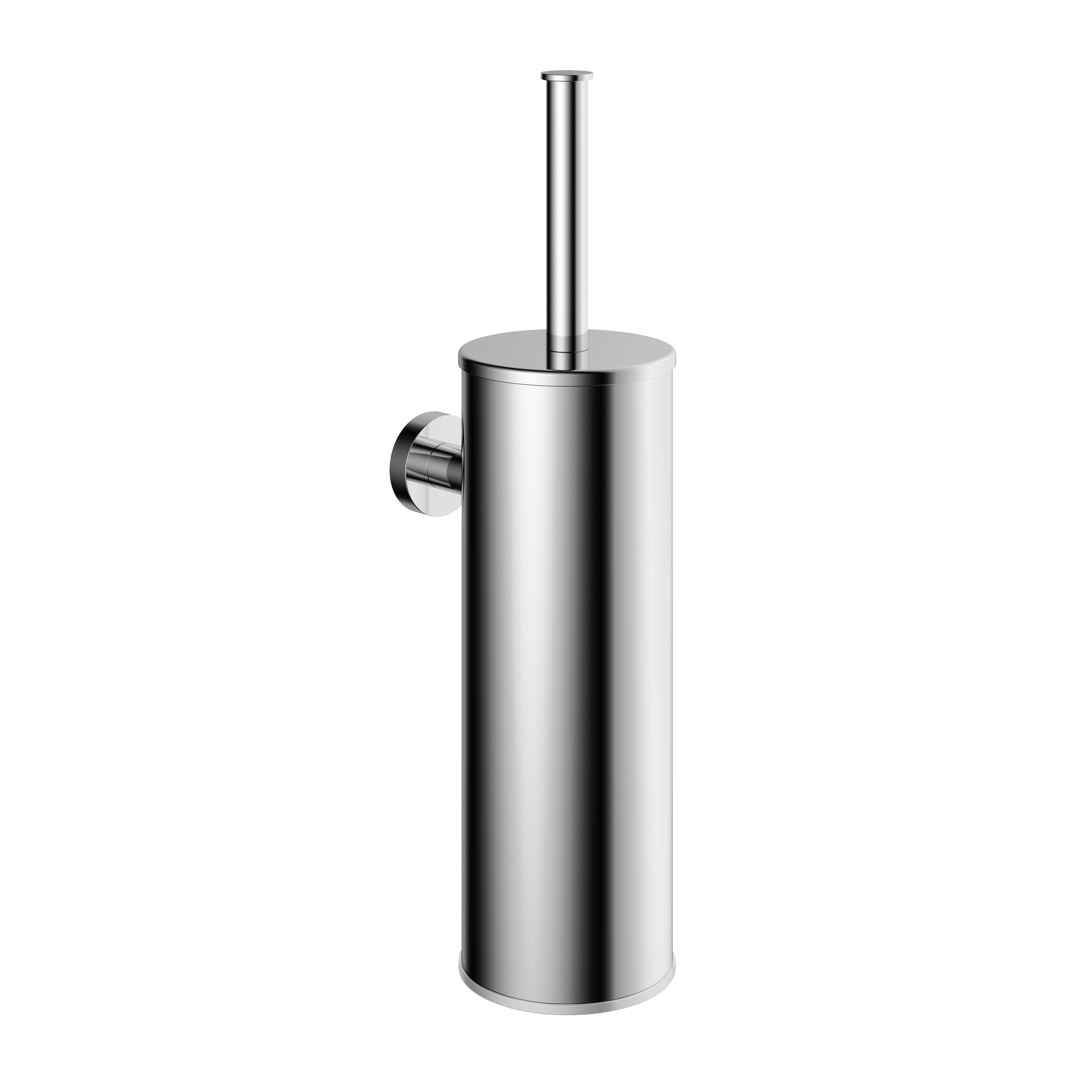 Hotbath &More BAA11 toiletborstelhouder wandmodel - Gepolijst Zwart PVD