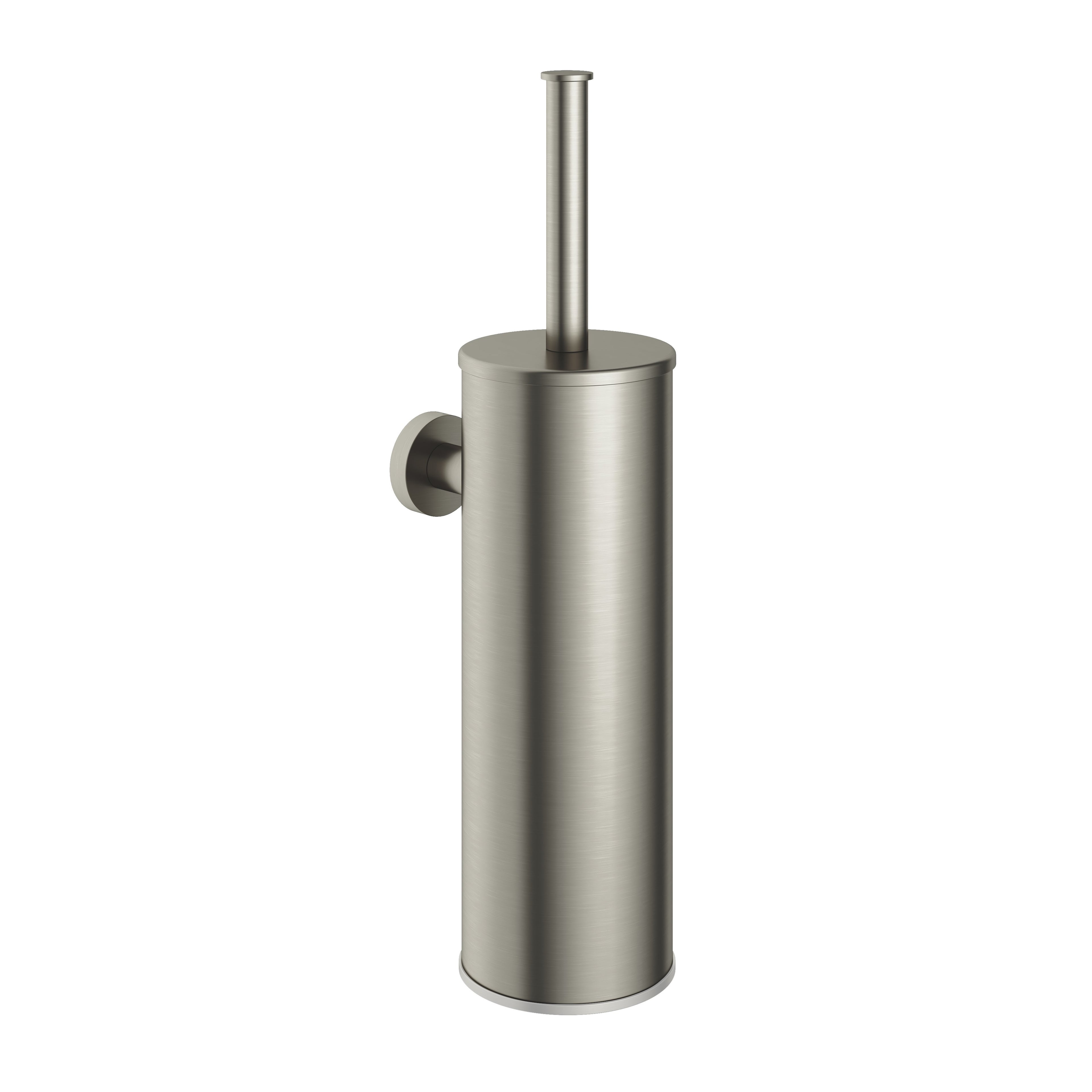 Hotbath &More BAA11 toiletborstelhouder wandmodel - Geborsteld Nikkel