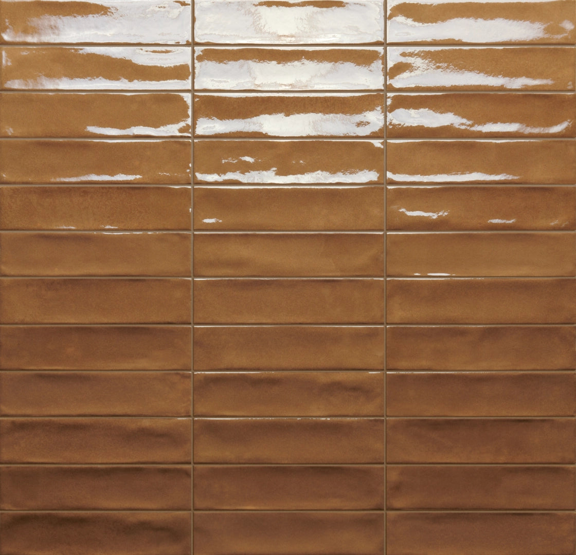 Ceramica Rondine, Marrakech - J92234 - Copper, Lucida, 4.8x20cm, 9.50mm