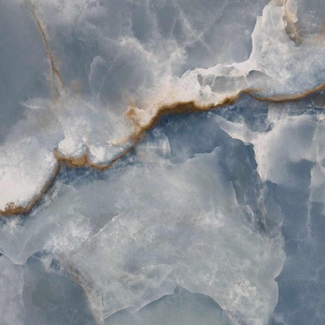 EmilCeramica, Tele Di Marmo Onyx - ELDP---Onyx-Blue,-Lappato,-120x120cm,-6.50mm,-Rett.