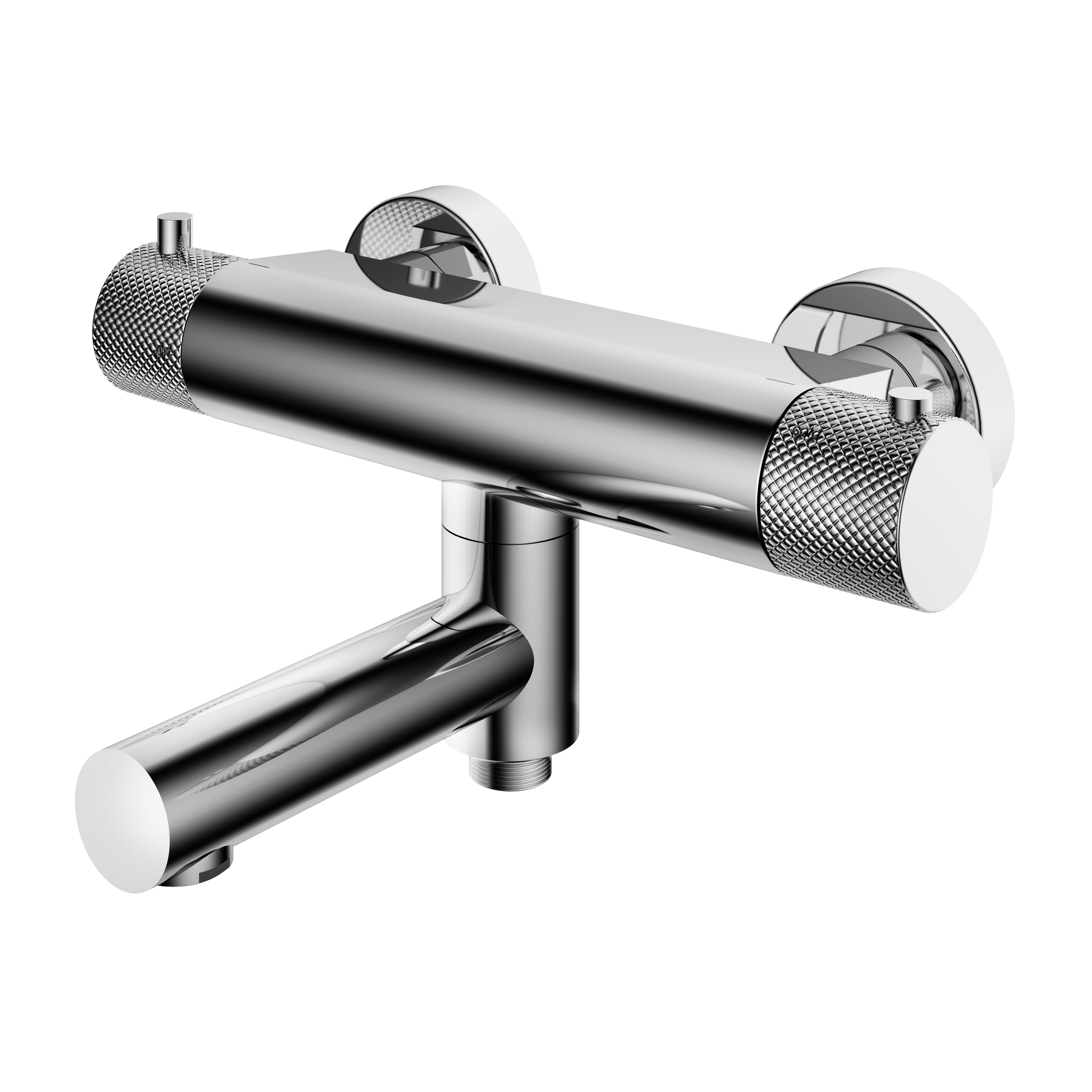 Hotbath Cobber X CX020 opbouw badthermostaat met draaibare uitloop - Verouderd IJzer
