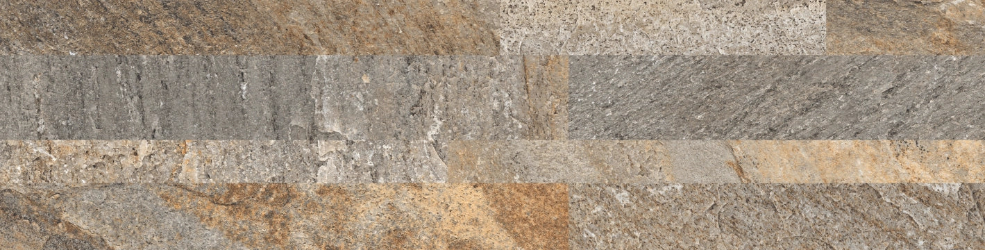 Ceramica Rondine, Quarzite 3D - J91230 - Porfido, Naturale, 15x61cm, 11.00mm