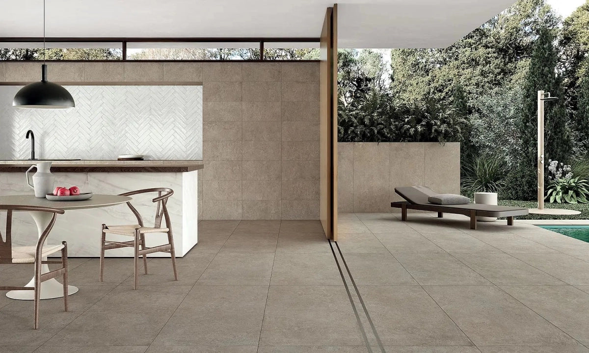 Novabell, Lounge - Shadow, Natural, 100x100cm, 20.00mm, Rett.