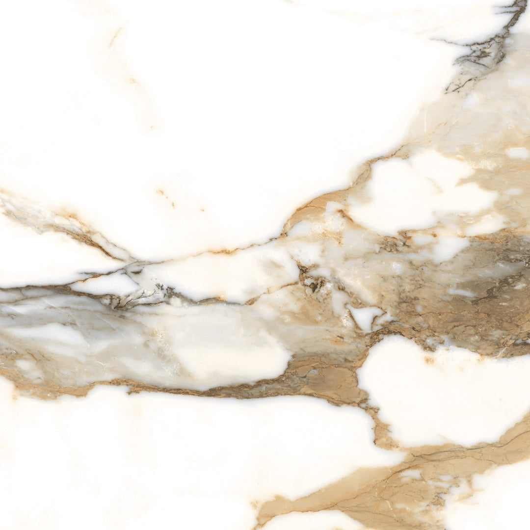 Geotiles, Valeria - Oro, Glossy Glazed, 60x60cm, 10.00mm, Rett.