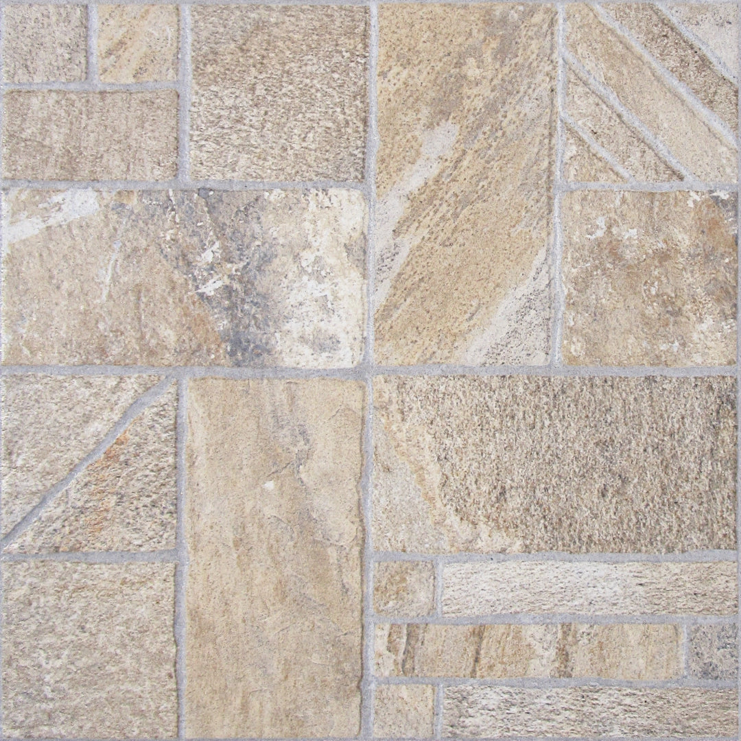 La Fenice Ceramiche, Adamello - Beige, Grip, 33.5x33.5cm, 7.50mm