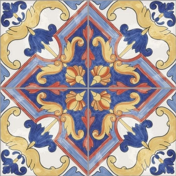 Ceramica Valsecchia, Amalfi - 8, Glossy, 15x15cm, 8.50mm, Rett.